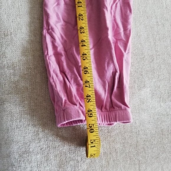 NWT Lulu's Scoop Neck Tie Waist Lounge Jumpsuit Pink Size L - Picture 3 of 6